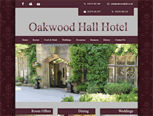 Tablet Screenshot of oakwoodhall.co.uk